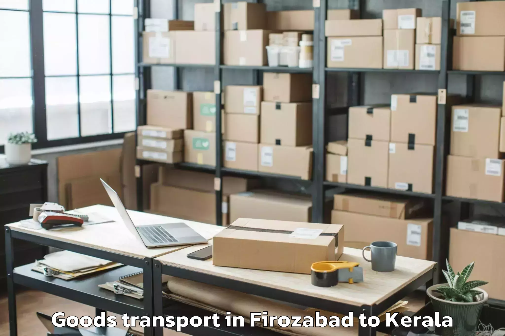 Reliable Firozabad to Adur Kla Goods Transport